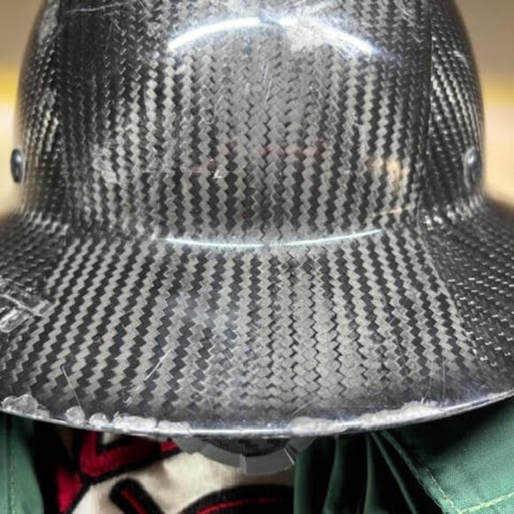 Lift Safety HDF-50C19WC Dax 50/50 Carbon Fiber Full Brim Hard Hat White-Black - Picture 3 of 4